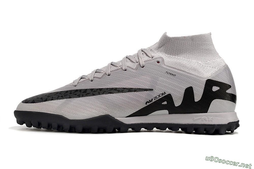 Men's Nike Air Zoom Mercurial Superfly 9 Elite TF Football Shoes - Grey/Black/Pink 0