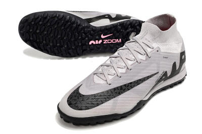 Men's Nike Air Zoom Mercurial Superfly 9 Elite TF Football Shoes - Grey/Black/Pink