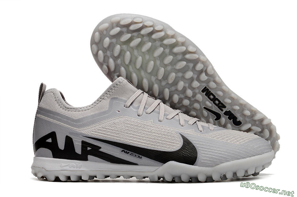 Men's Nike Air Zoom Mercurial Vapor 15 Pro TF Football Shoes - Grey/Black 2