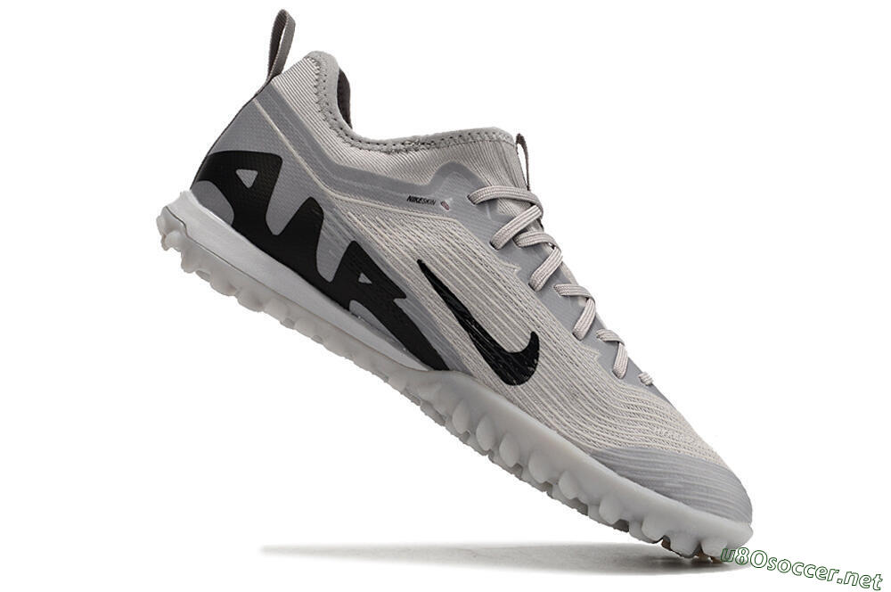 Men's Nike Air Zoom Mercurial Vapor 15 Pro TF Football Shoes - Grey/Black 4
