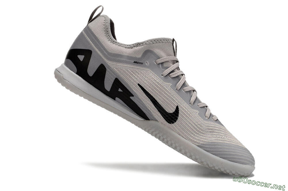 Men's Nike Air Zoom Mercurial Vapor 15 Pro IC Football Shoes - Grey/Black 4