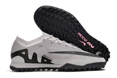 Men's Nike Air Zoom Mercurial Vapor 15 Elite TF Football Shoes - Grey/Black/Pink