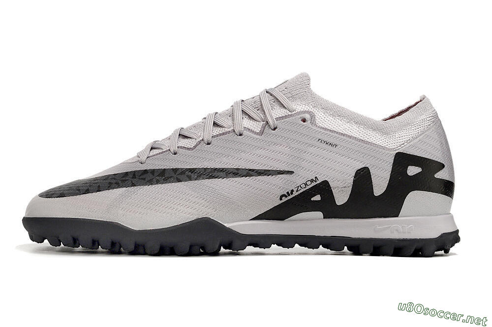 Men's Nike Air Zoom Mercurial Vapor 15 Elite TF Football Shoes - Grey/Black/Pink 0