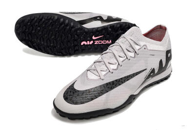 Men's Nike Air Zoom Mercurial Vapor 15 Elite TF Football Shoes - Grey/Black/Pink