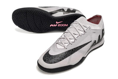 Men's Nike Air Zoom Mercurial Vapor 15 Elite IC Football Shoes - Grey/Black/Pink