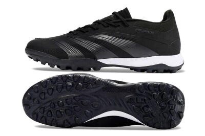 Men's Adidas Predator 24 Elite TF Football Shoes - Black/White