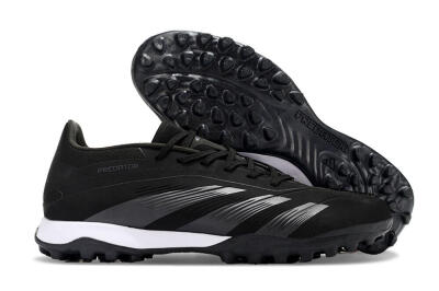 Men's Adidas Predator 24 Elite TF Football Shoes - Black/White