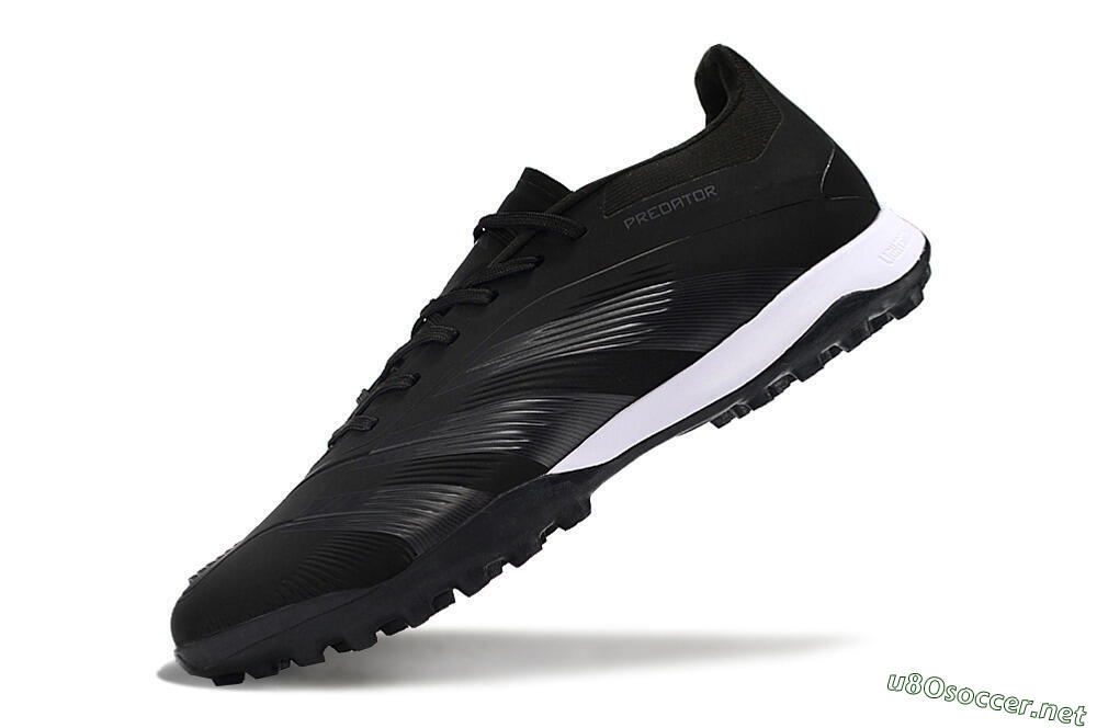 Men's Adidas Predator 24 Elite TF Football Shoes - Black/White 5
