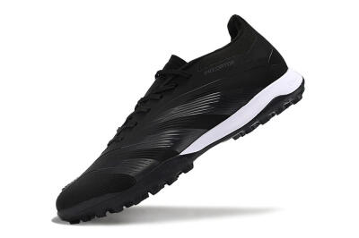 Men's Adidas Predator 24 Elite TF Football Shoes - Black/White