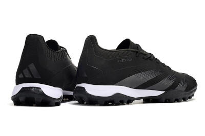 Men's Adidas Predator 24 Elite TF Football Shoes - Black/White