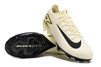 Men's Nike Air Zoom Mercurial Vapor 16 Elite FG Football Boots - Beige/Black/Yellow