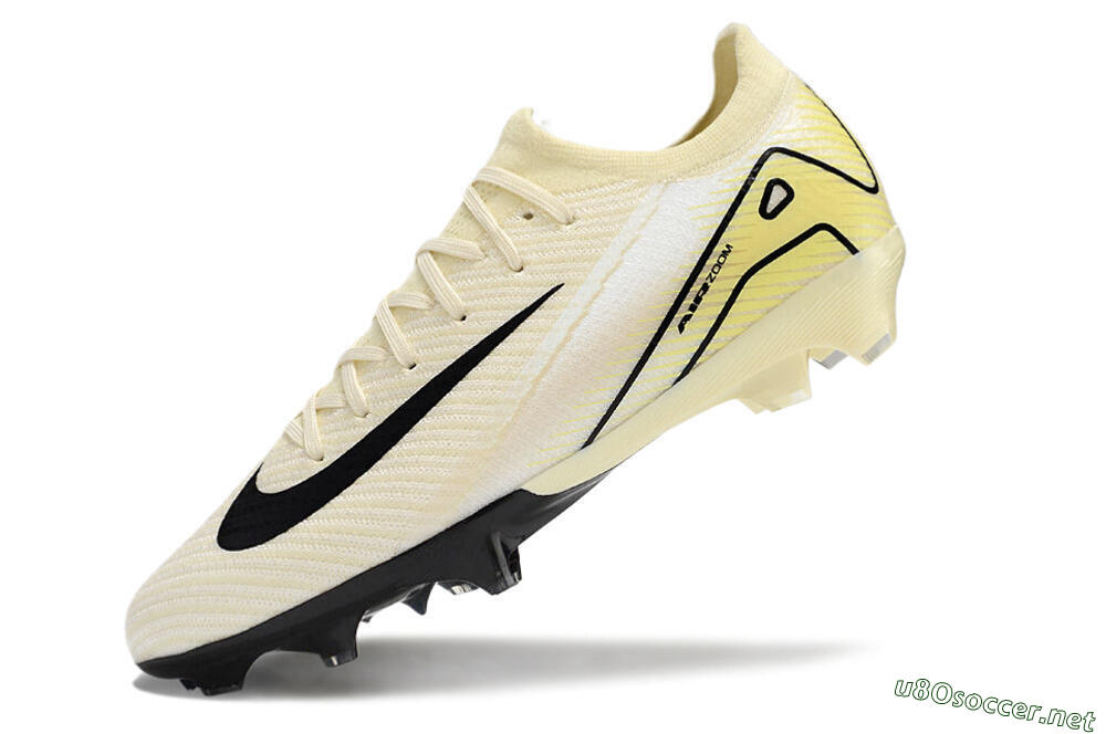 Men's Nike Air Zoom Mercurial Vapor 16 Elite FG Football Boots - Beige/Black/Yellow 5
