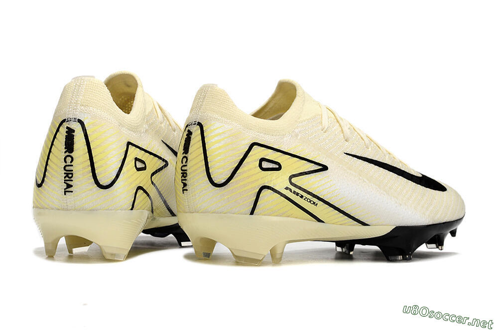 Men's Nike Air Zoom Mercurial Vapor 16 Elite FG Football Boots - Beige/Black/Yellow 6
