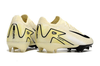 Men's Nike Air Zoom Mercurial Vapor 16 Elite FG Football Boots - Beige/Black/Yellow
