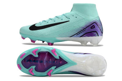 Men's Nike Air Zoom Mercurial Superfly 10 Elite FG Football Boots - Jade/Black/Purple