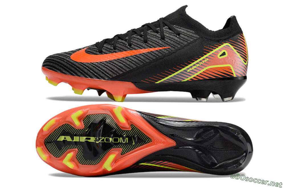 Men's Nike Air Zoom Mercurial Vapor 16 Elite FG Football Boots - Black/Red/Yellow 1