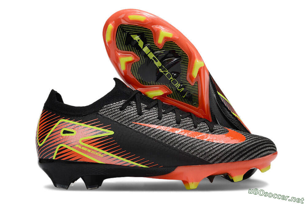 Men's Nike Air Zoom Mercurial Vapor 16 Elite FG Football Boots - Black/Red/Yellow 2