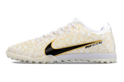 Men's Nike Air Zoom Mercurial Vapor 15 Pro TF Football Shoes - White/Gold/Black