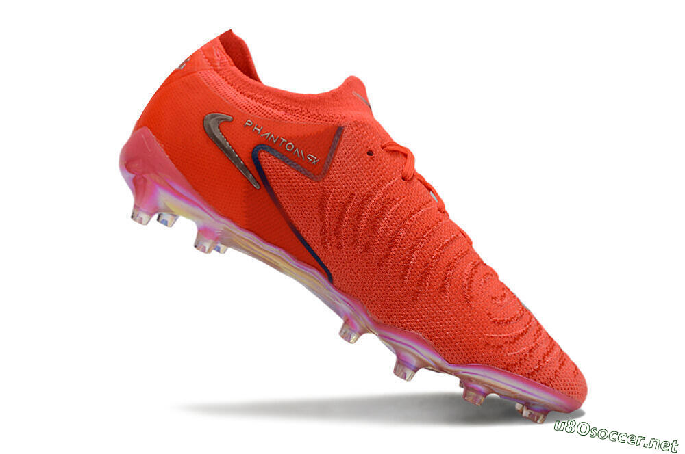 Men's Nike Phantom Luna Elite AG Football Boots - Red/Silver/Gold 4