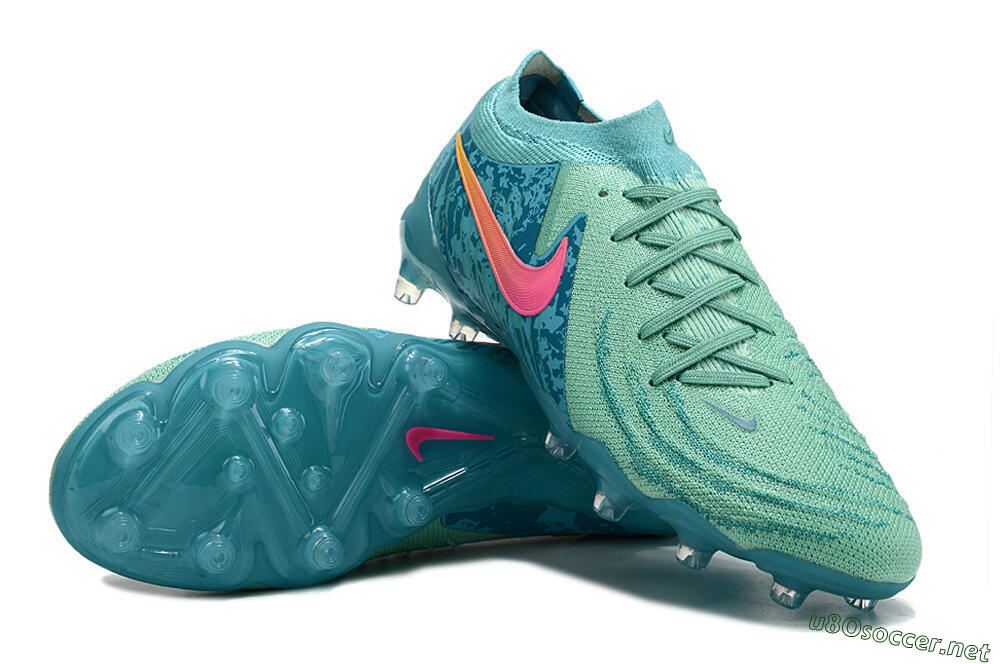 Men's Nike Phantom Luna Elite AG Football Boots - Jade/Pink/Yellow 3