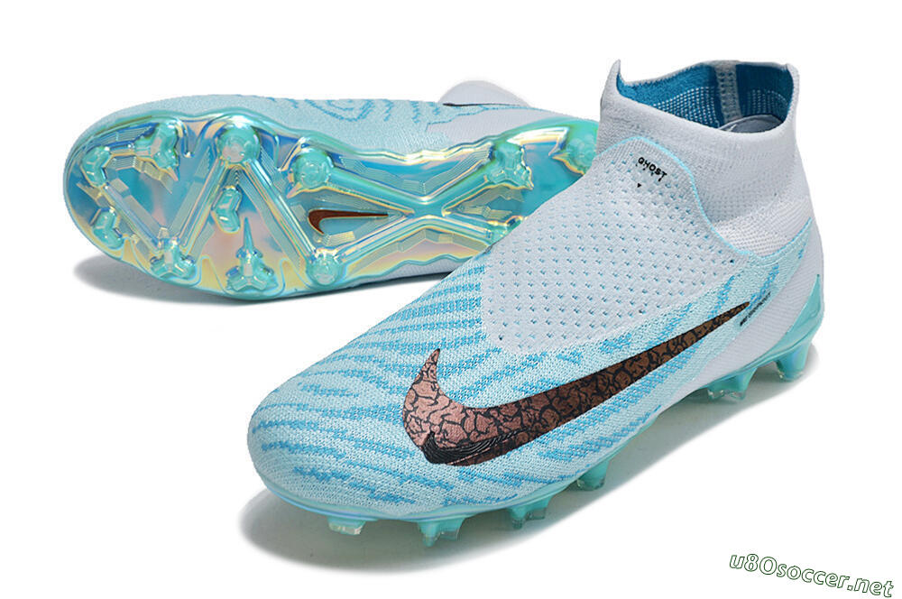 Unisex Nike Phantom GX Elite FG Football Boots - Jade/Black/Gold 3