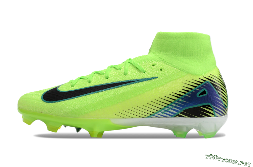 Unisex Nike Air Zoom Mercurial Superfly 10 Elite FG Football Boots - Yellow/Blue/Black 0
