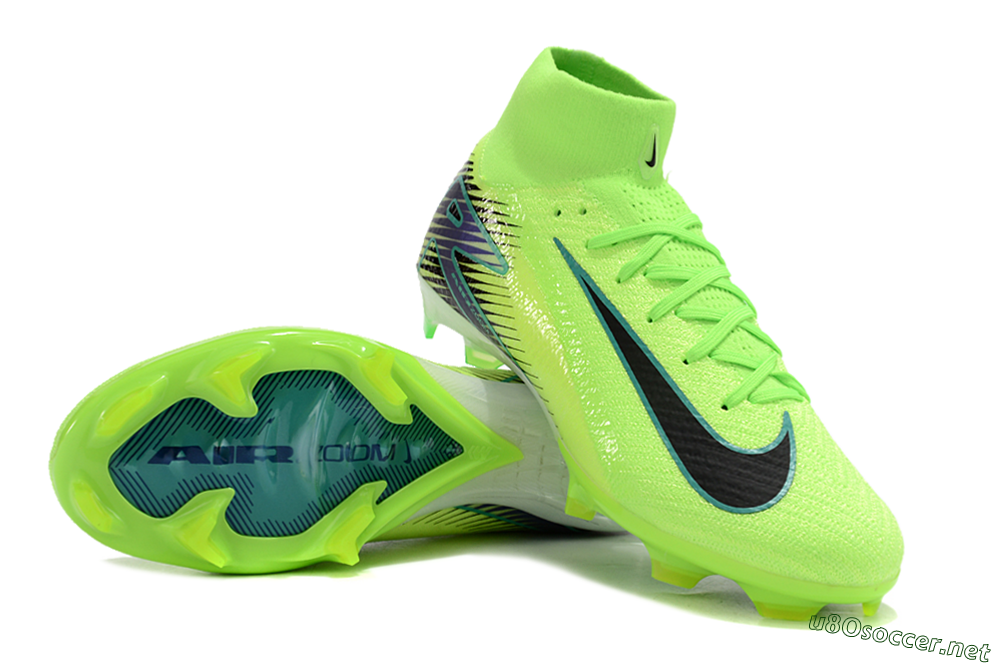 Unisex Nike Air Zoom Mercurial Superfly 10 Elite FG Football Boots - Yellow/Blue/Black 3