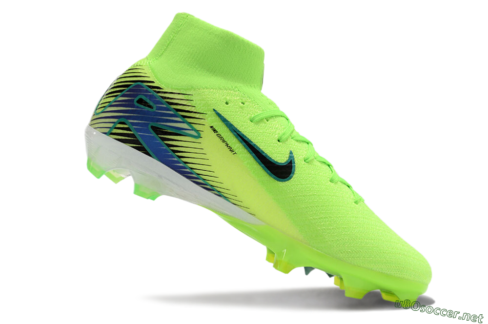 Unisex Nike Air Zoom Mercurial Superfly 10 Elite FG Football Boots - Yellow/Blue/Black 4