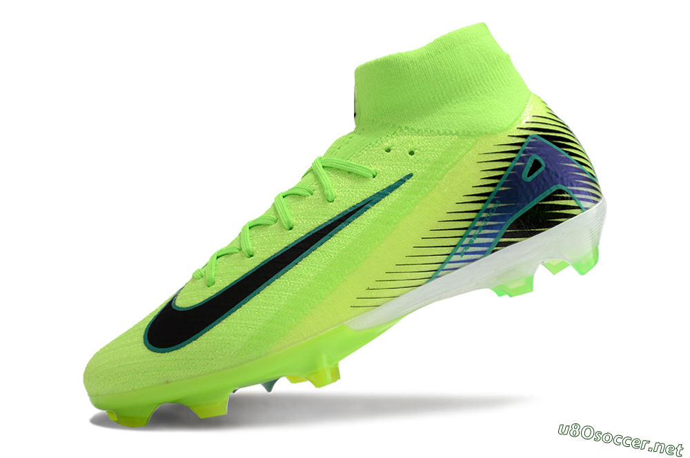 Unisex Nike Air Zoom Mercurial Superfly 10 Elite FG Football Boots - Yellow/Blue/Black 5