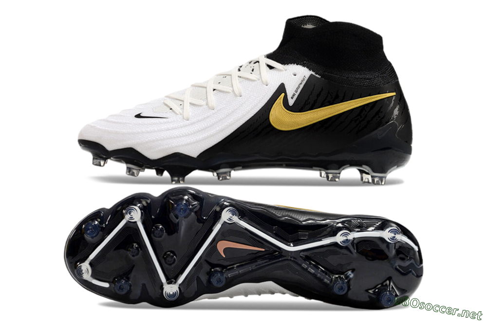 Men's Nike Phantom Luna Elite AG Football Boots - White/Black/Gold 1