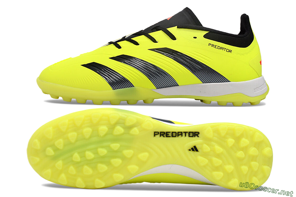 Unisex Adidas Predator 24 Elite TF Football Shoes - Yellow/Black/White 1