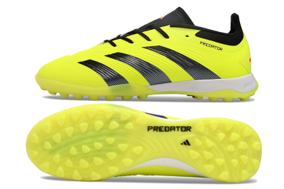 Unisex Adidas Predator 24 Elite TF Football Shoes - Yellow/Black/White