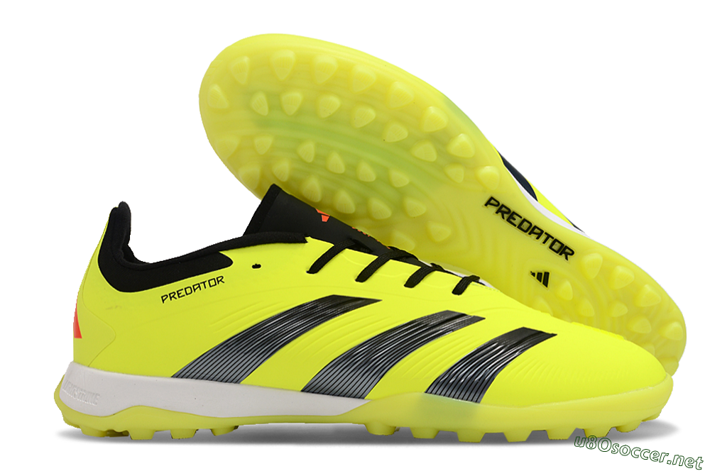 Unisex Adidas Predator 24 Elite TF Football Shoes - Yellow/Black/White 2