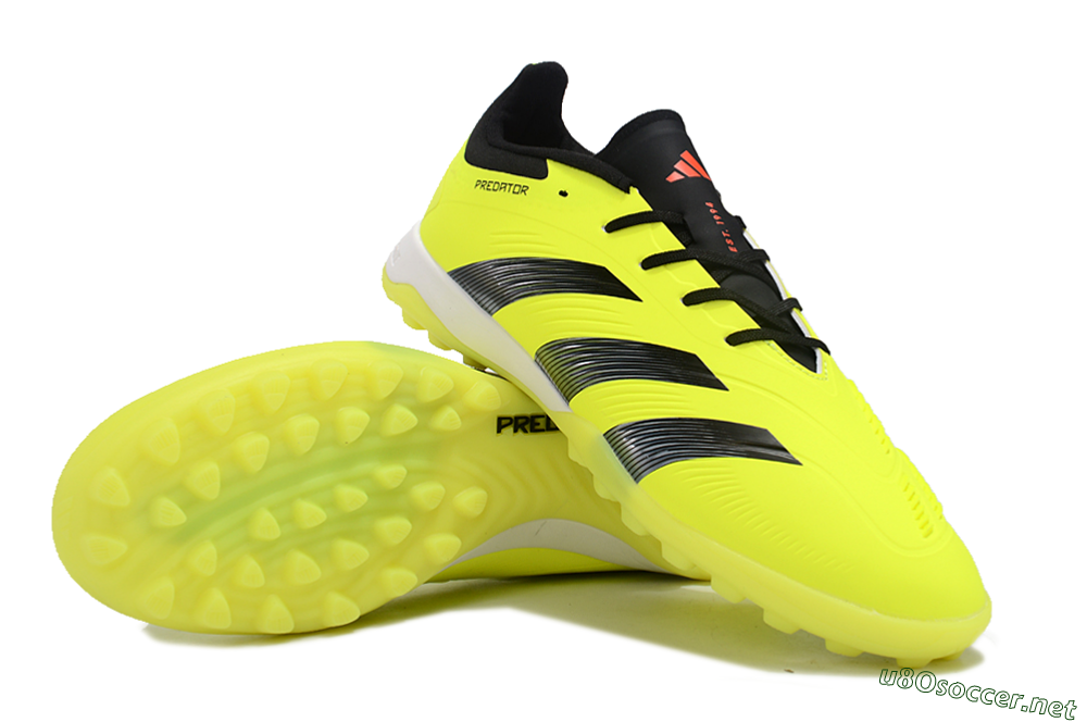 Unisex Adidas Predator 24 Elite TF Football Shoes - Yellow/Black/White 3