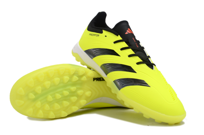 Unisex Adidas Predator 24 Elite TF Football Shoes - Yellow/Black/White