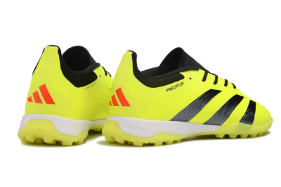 Unisex Adidas Predator 24 Elite TF Football Shoes - Yellow/Black/White