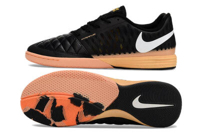 Unisex Nike Lunar Gato 2 IC Football Shoes - Black/White/Yellow