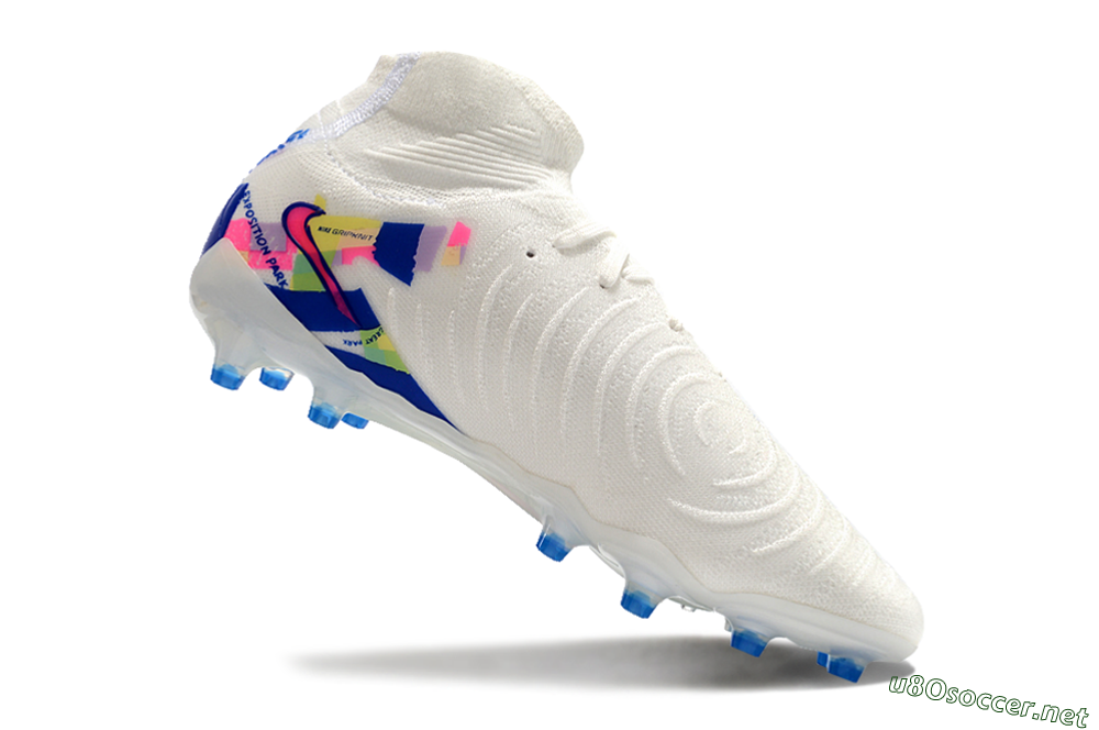 Men's Nike Phantom Luna Elite AG Football Boots - White/Blue/Pink/Yellow 4