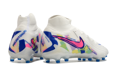 Men's Nike Phantom Luna Elite AG Football Boots - White/Blue/Pink/Yellow