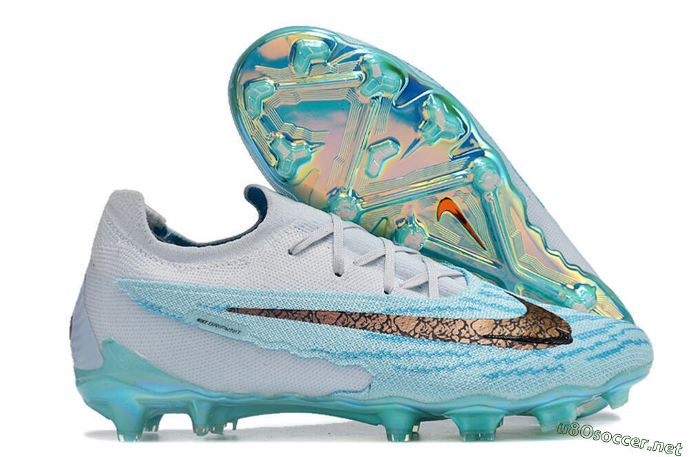Unisex Nike Phantom GX Elite FG Football Boots - Jade/Black/Gold 2