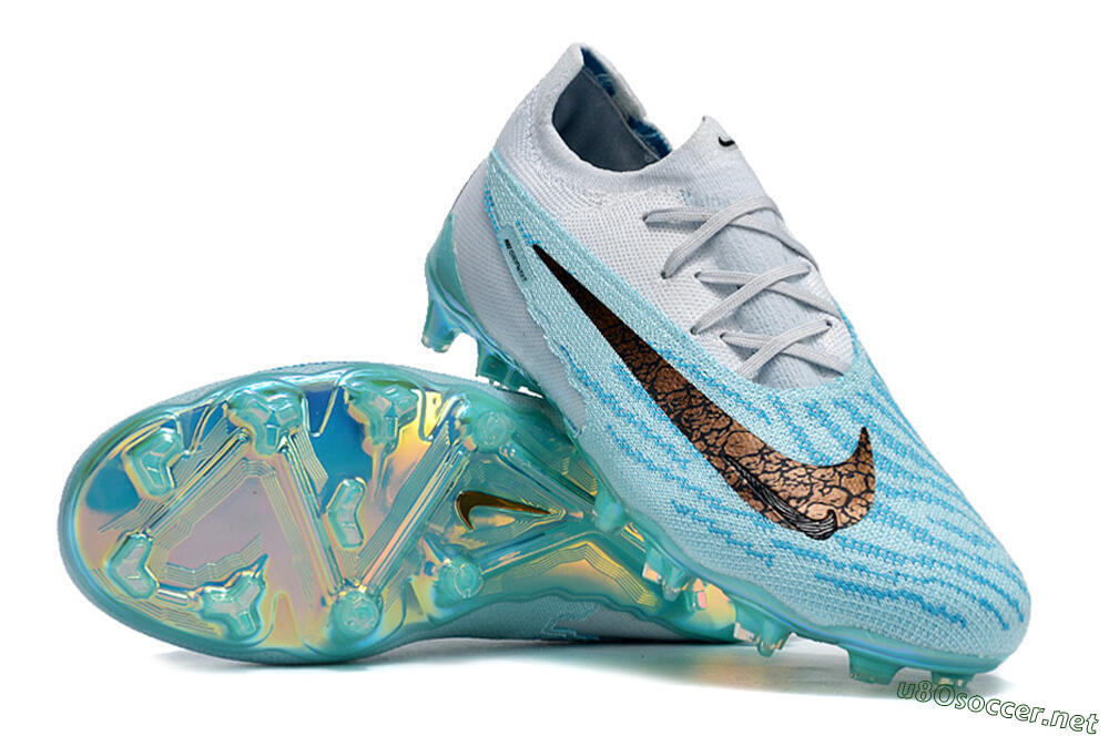 Unisex Nike Phantom GX Elite FG Football Boots - Jade/Black/Gold 4