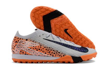 Men's Nike Air Zoom Mercurial Vapor 15 Elite TF Football Shoes - Grey/Orange/Black