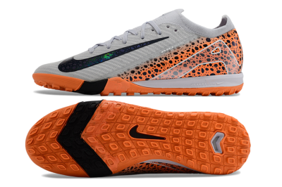 Men's Nike Air Zoom Mercurial Vapor 15 Elite TF Football Shoes - Grey/Orange/Black