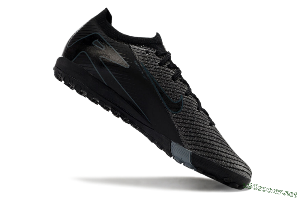 Men's Nike Air Zoom Mercurial Vapor 16 Elite TF Football Shoes - Silver/Black/Blue 4