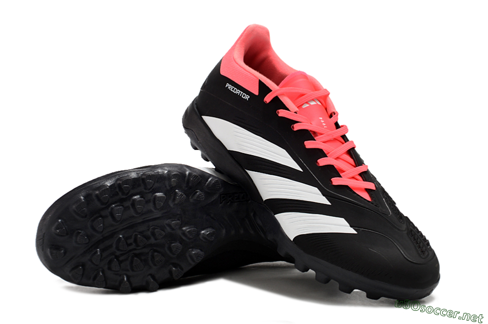 Men's Adidas Predator 24 Elite TF Football Shoes - Black/White/Red 3