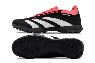 Men's Adidas Predator 24 Elite TF Football Shoes - Black/White/Red