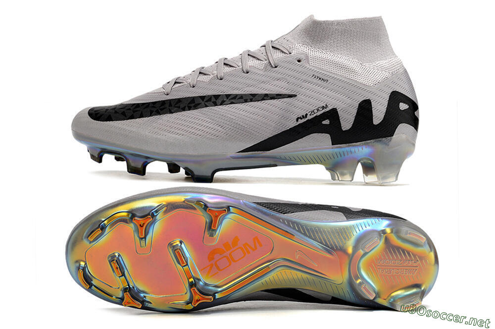 Unisex Nike Air Zoom Mercurial Superfly 9 Elite FG Football Boots - Purple/Black/Gold 1