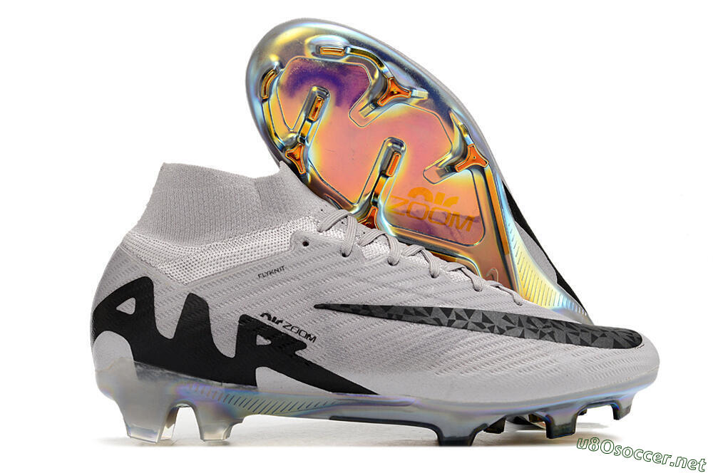 Unisex Nike Air Zoom Mercurial Superfly 9 Elite FG Football Boots - Purple/Black/Gold 2