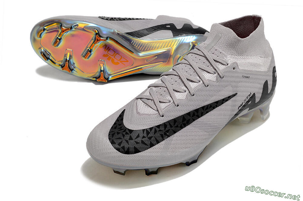 Unisex Nike Air Zoom Mercurial Superfly 9 Elite FG Football Boots - Purple/Black/Gold 3