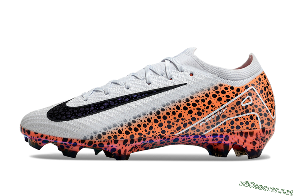 Men's Nike Air Zoom Mercurial Vapor 16 Elite FG Football Boots - Grey/Black/Leopard 0